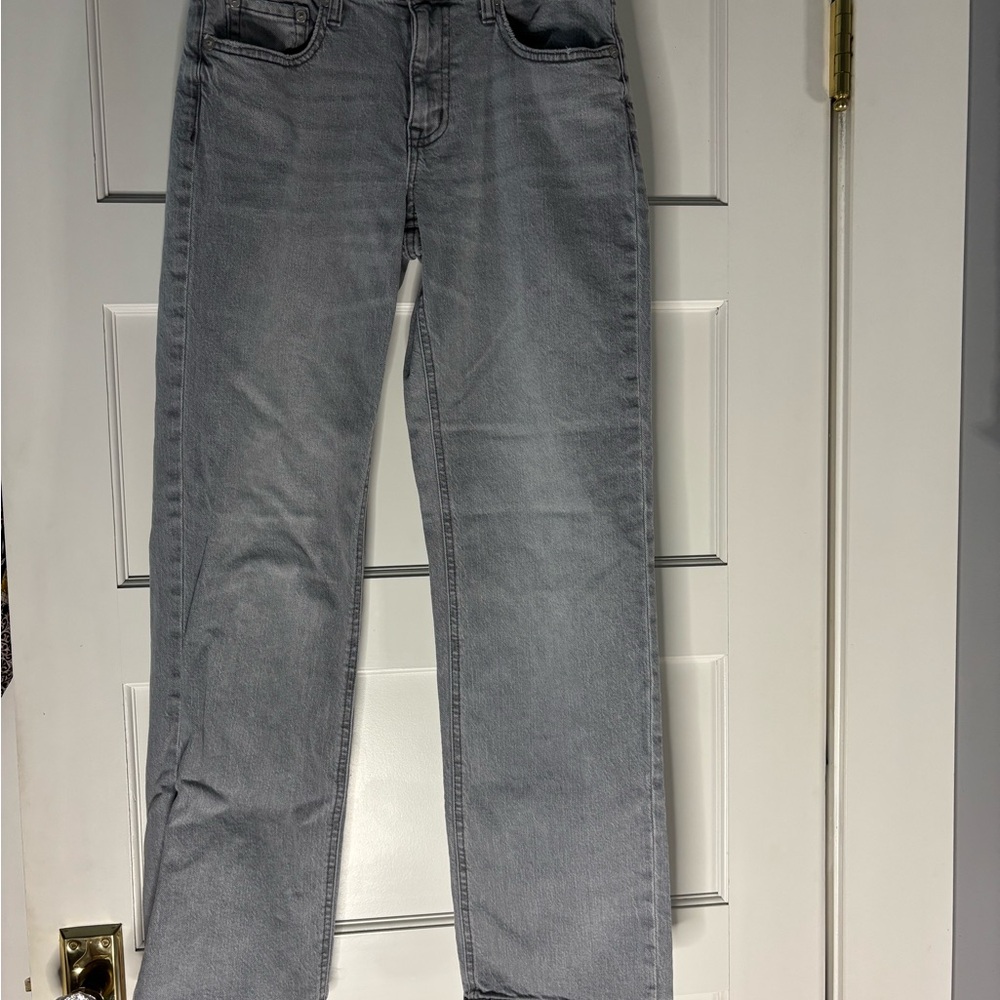Aeropostale Light Gray Straight Jeans